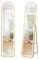 RELAX4LIFE LED Ganzkörperspiegel, 2-in-1 Standspiegel mit 3 Farben dimmbar, Wandspiegel mit Alu-Rahmen & Touch-Schalter, Spiegel für Wohnzimmer Schlafzimmer Eingangsbereich, 155 x 37 cm (Bogen)