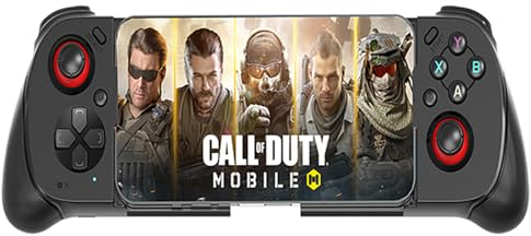 Megadream Phone Controllrt für iPhone Android mit CASE Unterstützung, Hall Trigger, Turbo,MFi Wireless Bluetooth Gamepad Joystick für Xbox Game Pass/Google Stadia/Call of Duty Mobile (Schwarz)