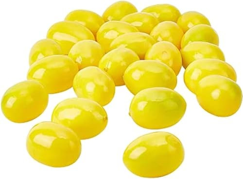 SquarezhenBo 20 pezzi giallo limone finto limone frutta frutta plastica schiuma verdura frutta come decorazione casa artigianato fotografia accessori regalo 3 – 6 cm