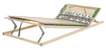 Be Fair Life Lattenrost/Futura KF/ 80 x 200 cm/ 36 Federholzleisten + Sternfeder-Modul/Kopf- und Fußteil verstellbar/Vollständig montiert/Made in Germany/ 100-Nächte Testschlafen