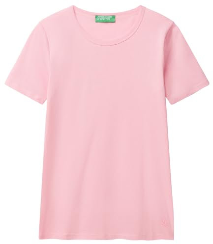 United Colors of Benetton T-Shirt 3GA2E16A0, Rosa, M Donna