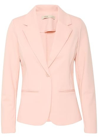 fransa FRZablazer Damen Blazer Jackenklazer Anzugsjacke mit Stretch Reverskragen 1-Knopf-Form Paspeltaschen Regular fit, Größe:L, Farbe:Peachskin (141907)