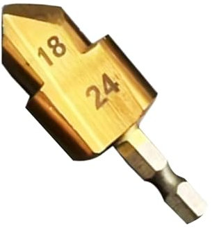 Senkerbohrer, Senkerbohrer - Robuste Rohrreibahle für Senker,Sechskantschaft-Reibahlen-Bit, Rohr-Reibahlen-Werkzeug, PVC-Fitting-Sparer für -Metallrohre