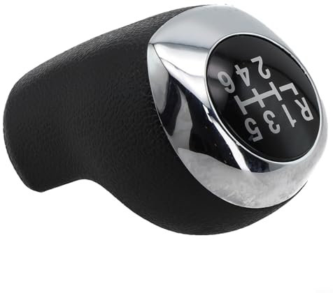 FACULX 43711-A5200 Schaltknaufkopf, 6 Gänge, Leder, Schalthebel, manuelle Schalthebel, Abdeckung für Hyundai I30 GD 2012–2017