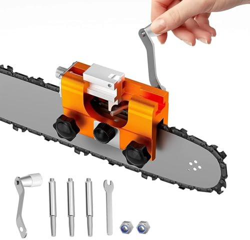 Afilador manual para cadena motosierra, motosierra, pequeño y manejable, sin alimentación