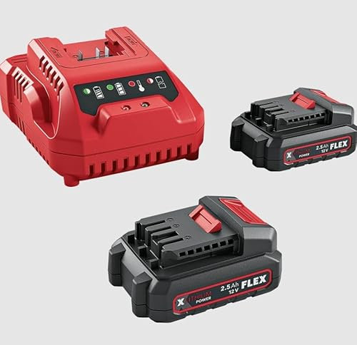 Flex P-Set 12-22 Q (Bestehend aus einem Ladegerät und zwei Akku-Packs, 12 V, Ersatzakku) 531719