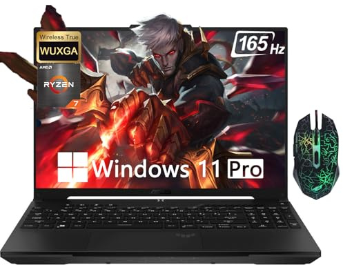 ASUS TUF A16 Gaming Laptop, 16 165Hz WUXGA Display, AMD Ryzen 7 7735HS(8-core), ‎32GB DDR5 RAM, 2TB SSD, Radeon RX 7700S, 100% sRGB, Backlit Keyboard, WiFi 6, Windows 11 Pro & Designed Mouse