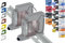 Hutschienenhalter Single für 18 Shellys: 1 Gen3,1PM Gen3,2PM Gen3,i4 Gen3,Plus 1,Plus 1PM,Plus 2PM,Plus i4,Plus 0-10V Dimmer,Wave 1,Wave 1PM,Wave 2PM,Wave Shutter,Wave i4 (2x Grau)