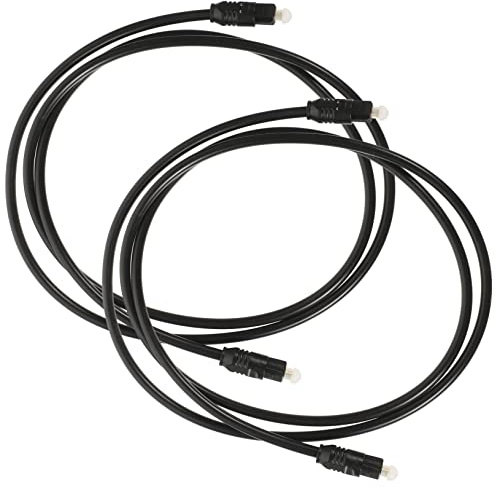 Gadpiparty Digitales Optisches Audiokabel 2 Stück 1 Meter Lichtwellenleiter Audio Kabel Mit Gewebtem Schutz Für Heimkino Soundbar Tv