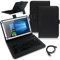 NAUCI Tablet Hülle kompatibel mit ACER Iconia Tab P10 P11 A10 Tasche Tastatur Bluetooth Keyboard QWERTZ Schutzhülle Cover Standfunktion Schutz Case, Farben:Schwarz