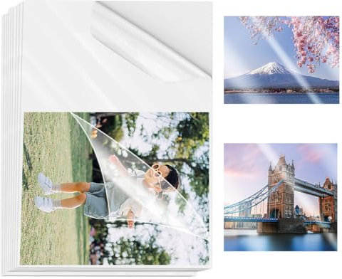 50 Stück Laminierfolien, Selbstklebende Kalt-Laminierfolien 10.5 * 14.9cm – Selbstlaminierende Folie für Visitenkarten, Fotos & Ausweise – Kein Gerät Notwendig für Visitenkarten Fotos Ausweise