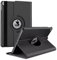 Case For iPad Air 11-inch M3/M2 (2025/2024), Slim Fit Premium Pu Leather 360 Degree Rotating Protective Stand Cover with Auto Wake Sleep Function Case (BLACK)