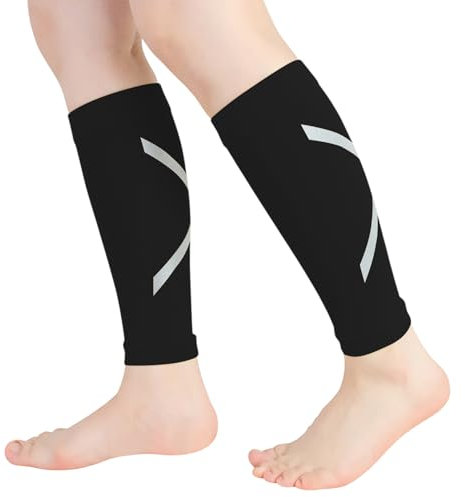 Novetec Waden Kompressionsstrümpfe für Damen (20–30 mmHg) stützstrümpfe Laufen Radfahren Unterstützung bei Schienbeinkantensyndrom Reisen