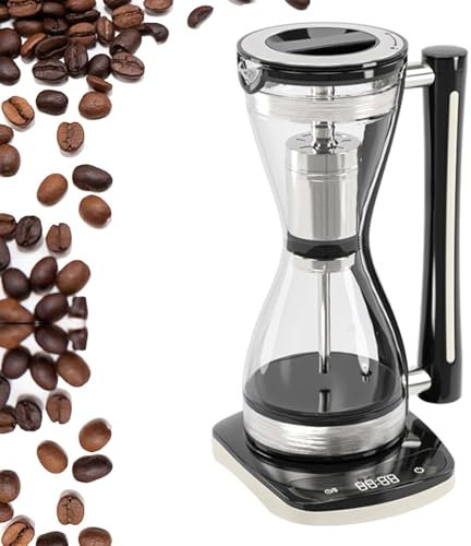 TsoLay Electric Siphon Coffee Maker, 750W Syphon Vacuum Coffee Maker, 3 Adjustable Gears and 240ml Capacity, Intelligent Heat Preservation, 1-click Extraction and Easy To Clean, For Coffee Shops