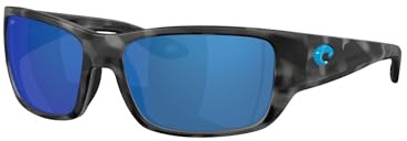 Costa Del Mar Sunglasses For Kids - Schoolie Kids Polarized Sunglasses - With UV Protection - Size 56 - Tiger Shark/Blue Mirror 580P