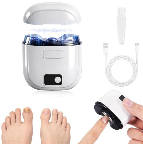 Coupe Ongle Electrique, Lime a Ongle Electrique Bebe, 3 Vitesses, Lumière LED, Convient Aux Nourrissons, Aux Enfants, Aux Adultes et Aux Personnes âgées, Idéal pour Tous vos Besoins de Soin des Ongles