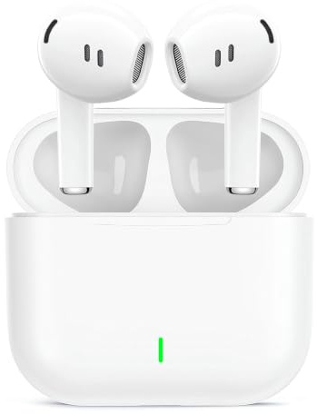 Auriculares Inalámbricos, Cascos Inalambricos Bluetooth 5.4 HiFi Estéreo, In Ear Auriculares con Cancelacion Ruido HD Mic, Control Táctil, IPX7 Impermeable Deportes Audifonos Inalambricos para iPhone