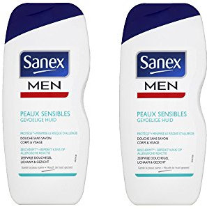 Sanex Men Peaux Sensibles Gel Douche 250 Ml - Lot de 2