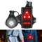 Volcano Eye Luz para Correr Running Lámpara de Pecho con Haz Ajustable de 500 Lúmenes Frontal LED de Seguridad Trasera Recargable USB Impermeable para Ciclismo Carrera Caza Acampada Montañismo