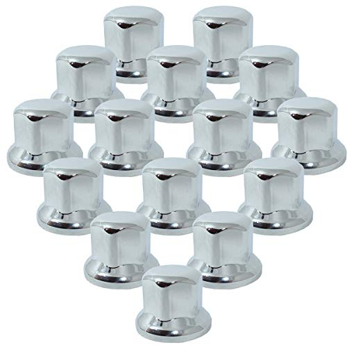 Promo Link 80x Kratzfestes Fell Universelle LKW Radmutterkappen 32mm Chrom Schlüsselweite Anhanger Auflieger