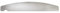 Metal Stainless Steel Half Moon Disposable Salon Nail File Emery (Single metal handle)