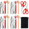 Ensemble d'outils de 19 pièces pour fruits de mer, comprenant 4 craquelins à crabe, 4 fourchettes à fruits de mer, 4 coquilles à homard en plastique, 4 maillets à crabe, 2 ciseaux à fruits de mer et 1