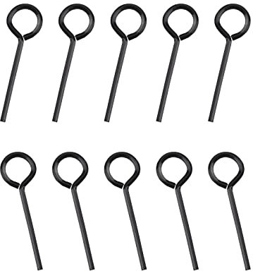 INCREWAY 1/8” Standard Hex Dogging Key with Full Loop, Key-Ring Style Dogging Key Set, Allen Wrench Door Key for Push Bar Door Panic Bars, Security Door, Solid Metal, 10 Packs