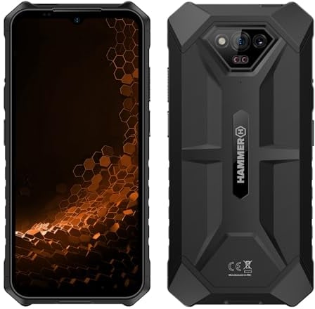 Smartphone Hammer Iron V sin Contrato Robusto, Resistente al Agua, Dual SIM, Potente batería de 6320 mAh, cámara de 50 Mpx con Sensor de visión Nocturna