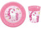 Set di stoviglie per bambini Riutilizzabile – Set composto da 2 pezzi: Piatto e Bicchiere – Set pappa per bebé – Senza BPA (UNICORNO)