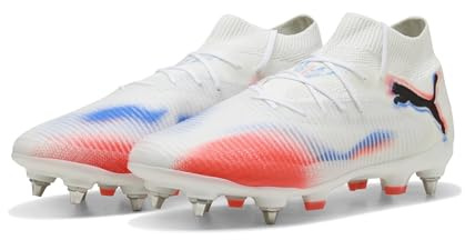 Puma Scarpe da Calcio Unisex Future 8 PRO Mxsg, Puma Bianco Puma Nero Rosso Brillante, 43 EU