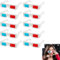 5pcs 3D Glasses Blue Tinted Red Movies Viewing Three-dimensional Paper Props 3D Glasses Game TV DVD Movie Blue Frame Red Video