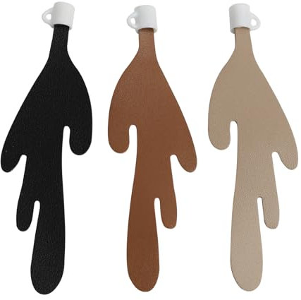 Annlpoy 3 Pcs Spilled Coffee Lesezeichen, Einzigartig Witzig Bookmark, Einzigartige und Witzige Lesezeichen aus Leder für Buchliebhaber, Kreative und Personalisierte Buchmarkierungen