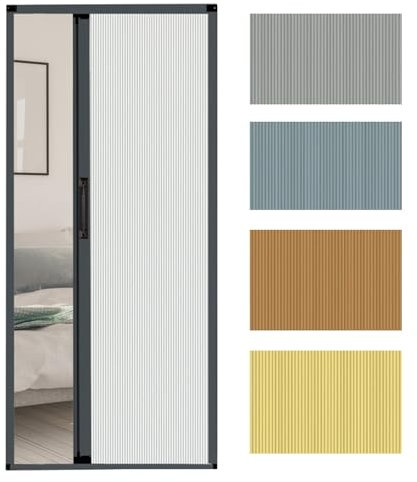 GOCHUSX Porte Pliante D'intérieur sur Mesure, Porte Coulissante Pliante pour Placard, Porte-barrière Rétractable Temporaire pour Chambre, Salle De Bain, Cuisine