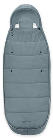 CYBEX Gold Fußsack, Für Kinderwagen, TOG 5, Stormy Blue | Für Kinderwagen, für Kinder von 6 Monaten bis 3 Jahren, TOG 5, warm und wasserabweisend, warmes Teddyfleece-Futter