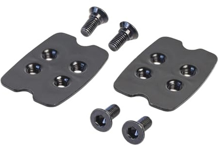 Dickly 2 Stück Fahrradschuh-Clips Cleats mit Schrauben zur Ausrüstungsmontage Mountainbike-Pedal Cleats rutschfest für Indoor-Bike-Schuhe