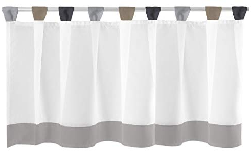 Bistrogardine mit Schlaufen ca. 150x45 cm Auswahl: grau - schwarz