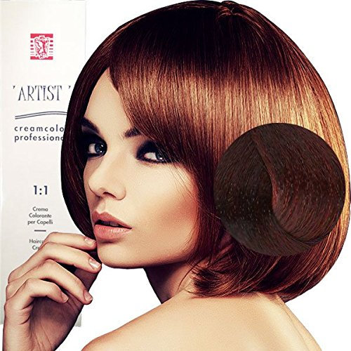 Tinta per Capelli Professionale Colore Biondo Scuro Rosso Rame Con Ammoniaca 6/56 Permanente 100ml
