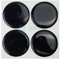 4 x Nabenkappen Aufkleber 60,0 mm Schwarz
