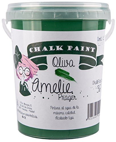 Amelie Prager 1000-36 Pintura a la Tiza, Oliva, 1 l