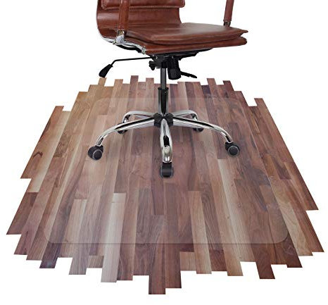 etm® Bürostuhlunterlage - 114x130 cm - transparente Bodenschutzmatte für Laminat, Parkett, Fliesen und Hartböden