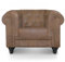 Menzzo Grand Fauteuil Chesterfield - Sessel Vintage