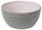 BITZ Schüssel, Schale, Müslischale, Snackschale aus Steingut, 14 cm im Durchmesser, Grau/Hellrosa