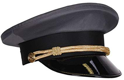 PARTY DISCOUNT® Hut Chauffeur Deluxe, schwarz-grau, KW 61