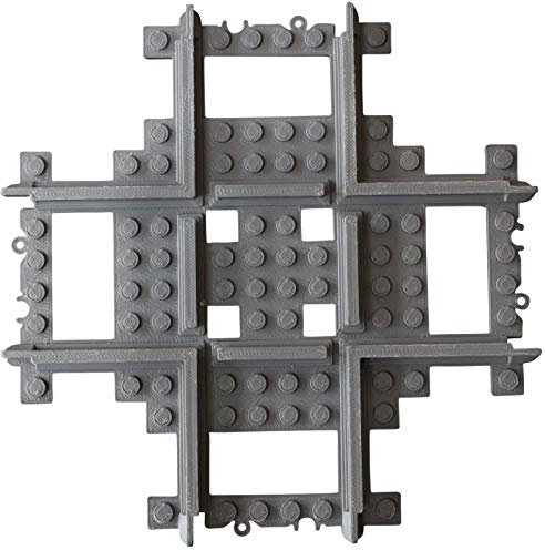 Caterpillar Red Kreuzungsschiene für Modellbahn, N-Skala, Grau, 1435 mm Spurweite, Maßgefertigt, Kompatibel mit führender Marke -Eisenbahnschienen und Sets, Gerade