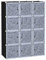 HOMCOM DIY Kleiderschrank Regalsystem mit 2 große und 9 kleinen Würfeln DIY-Würfelregal, Schuhregal, Aufbewahrungsregal für Büchern Spielzeug Schwarz 111 x 47 x 145 cm