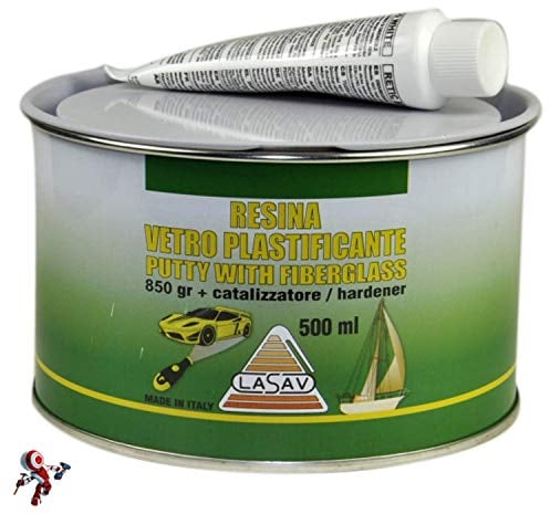 Stucco in pasta per vetroresina con catalizzatore 500 ml Vetroresina in pasta ideale per carrozzeria