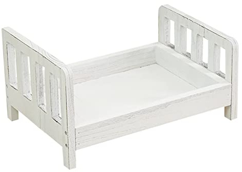 heresell Small Wooden Bed Photography Props for,Photo Studio Crib Props For Photo Shoot Posing Sofa,cute Baby Photography Props