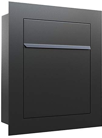 Unterputz-Briefkasten, Design Einbaubriefkasten Bari Anthrazit - Bravios