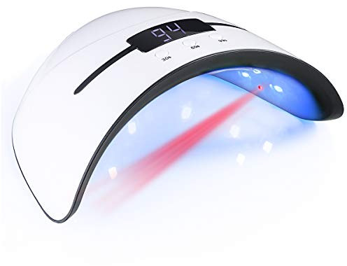 SoulQool UV Nail Lamp,36W UV Light for Gel Nails LED Nail Dryer Fast Curing Lamp for Fingernail & Toenail Gels 30s 60s 99s Timer Nail lamp for Salon and at Home - USB Port