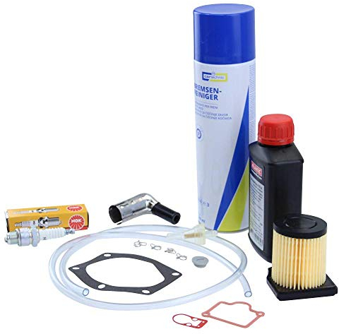 Inspektionsset Benzin Schlauch Luftfilter 22mm Stecker Klassik Zündkerze B6HS ATF-A Öl 85er Vergaserdichtungen kompatibel mit Hercules Prima 2 4 M4 C P Sachs 504 505 Automatik 504/1 505/1 1-Gang